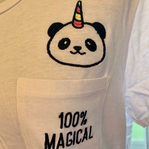 Panda-corn 100% magical shirt NWT
